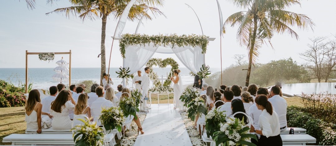 Decoration de mariage en blanc