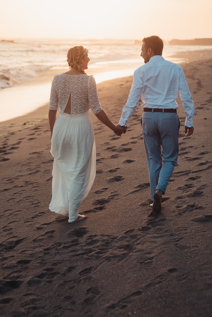 Sunset wedding Thomas Anne-Flore Canggu Bali