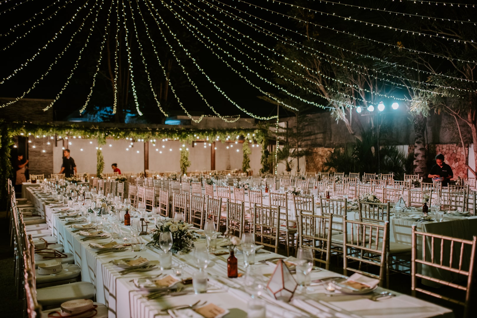 Reception wedding Yunika Kieran villa Uluwatu Bali