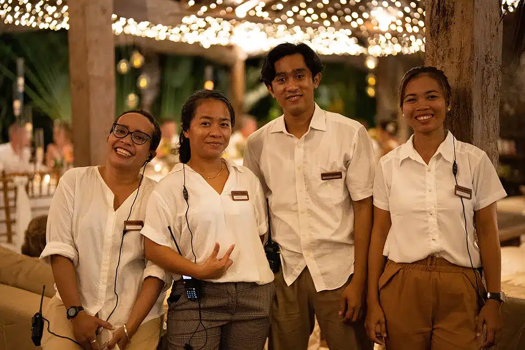 L’équipe Mariage Bali en action